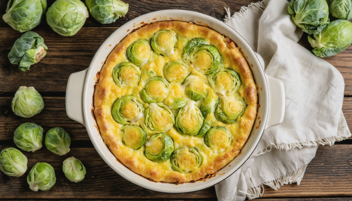 découvrez notre recette gourmande et saine de clafoutis léger aux choux de bruxelles, parfait pour un repas équilibré et savoureux.