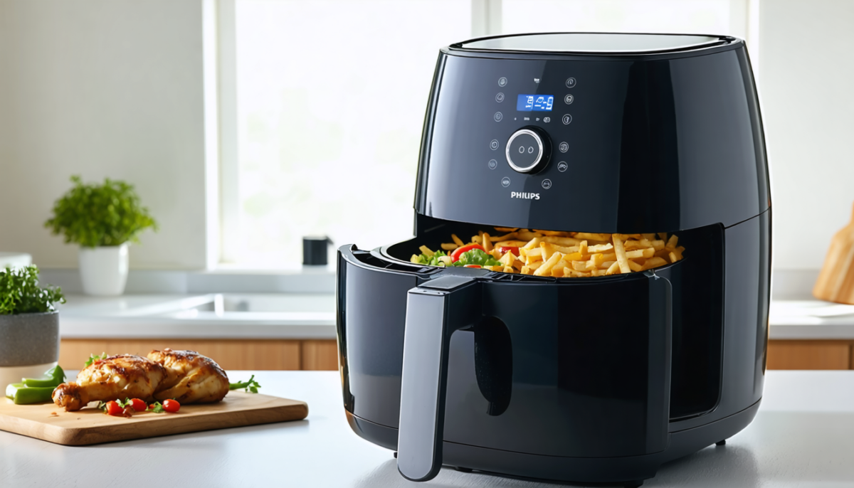 découvrez le philips airfryer série 3000 double panier 9l, équipé de la technologie rapidair pour une cuisson saine, rapide et savoureuse. parfait pour préparer vos plats favoris avec moins de graisse et plus de goût.