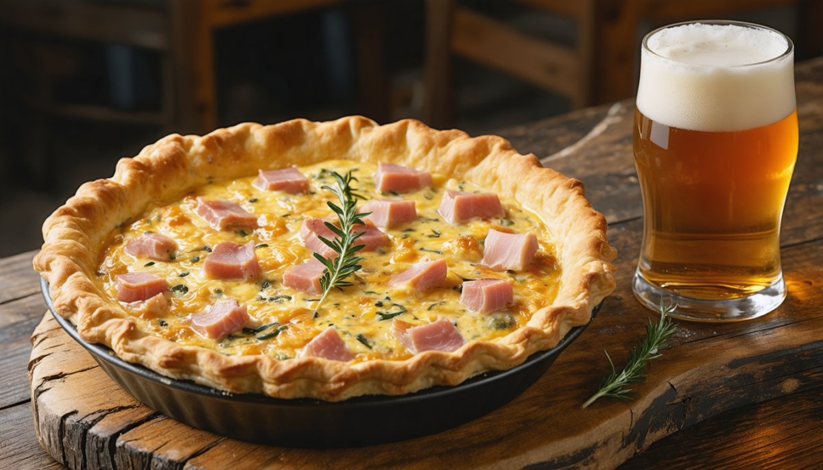 découvrez notre recette simple et gourmande de quiche au jambon maigre subtilement relevée à la bière, pour un délice léger et savoureux à savourer en toute occasion.