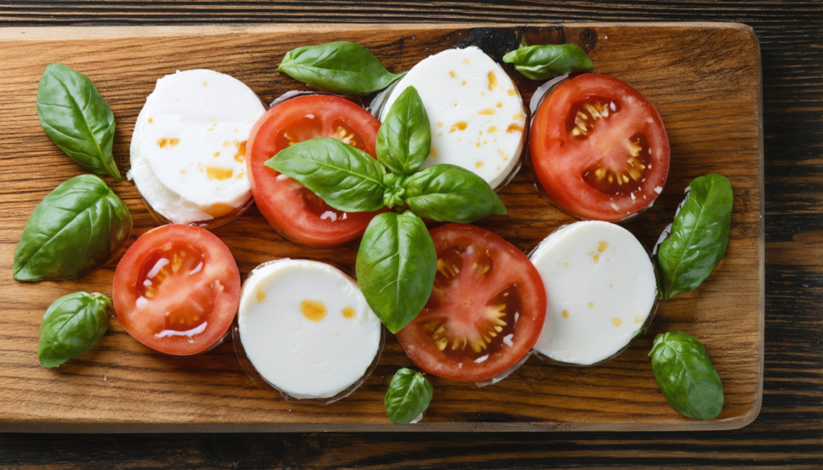 savourez la salade caprese authentique, une recette italienne facile à réaliser alliant fraîcheur, mozzarella, tomates juteuses et basilic aromatique.