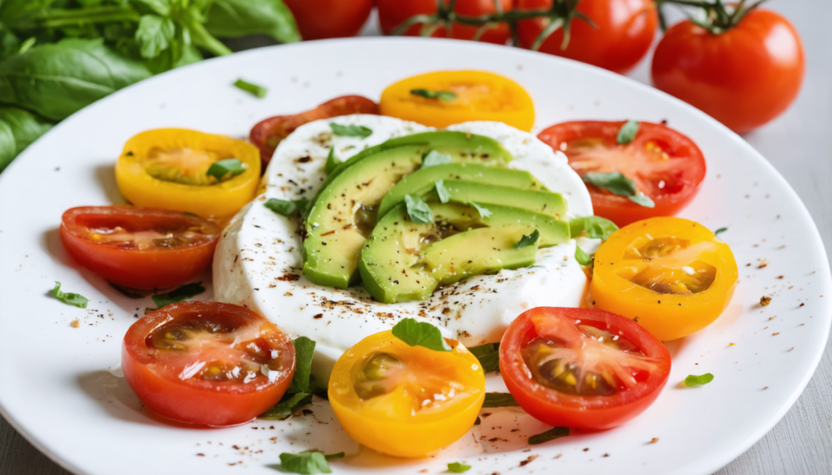 savourez la salade caprese authentique avec notre recette italienne simple et délicieuse, parfaite pour un repas frais et gourmand.
