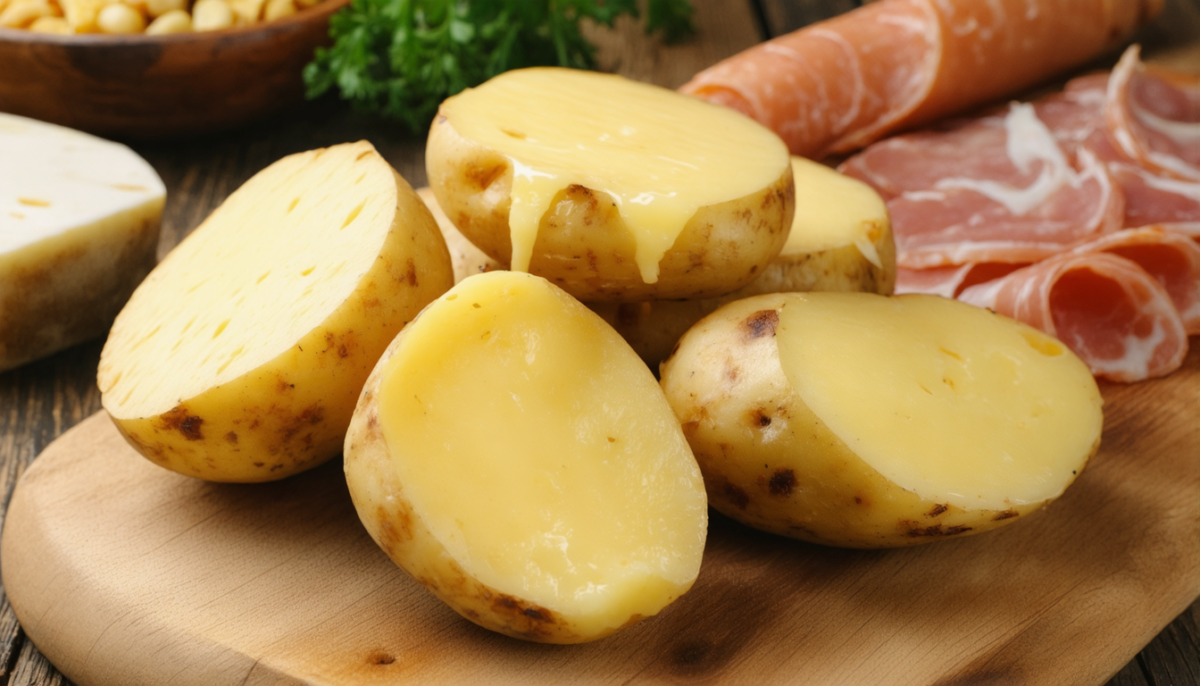 découvrez notre délicieuse raclette ch’ti avec du maroilles fondant, du jambon savoureux et des endives croquantes pour un repas convivial et gourmand.