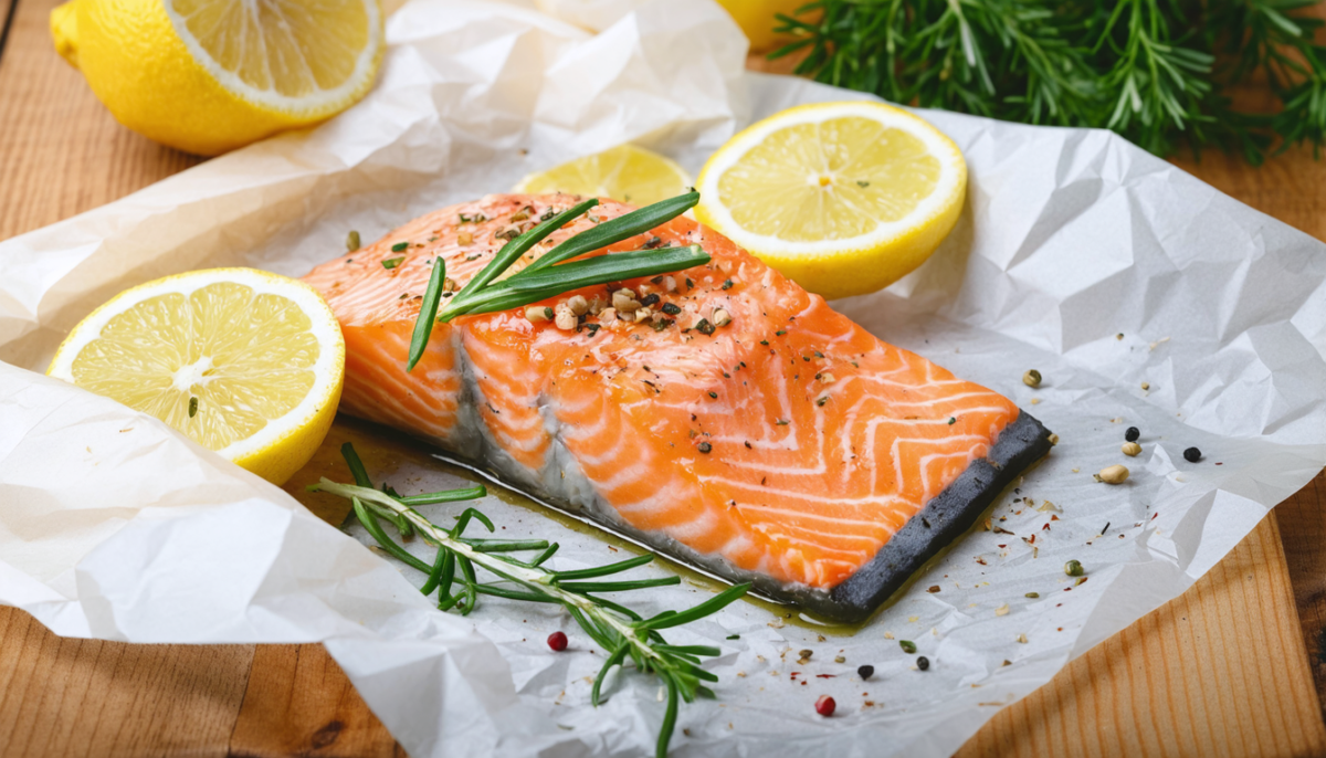 découvrez notre recette légère de saumon en papillote au citron, accompagnée d'une sauce tartare allégée pour un repas savoureux et sain.