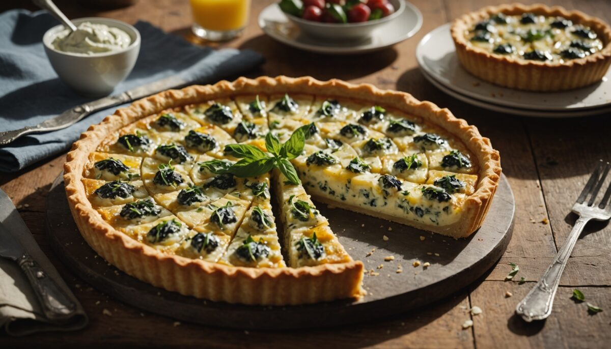 Tarte au Gorgonzola : l'irrésistible plaisir du fromage crémeux