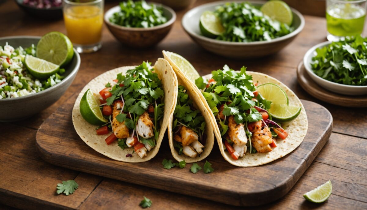 Tacos de poisson frais et légers à la citronnelle et coriandre : une recette pleine de saveurs