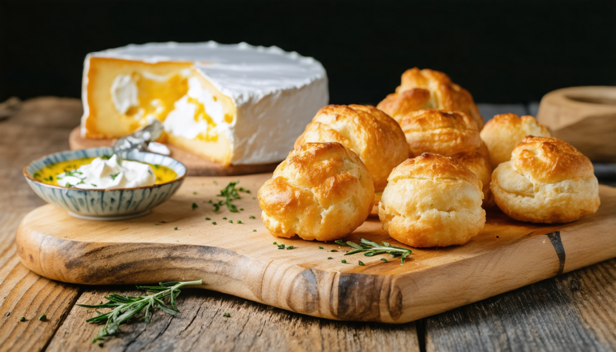découvrez notre recette gourmande de délicieuses gougères au camembert, parfaites pour un apéritif savoureux et facile à préparer.
