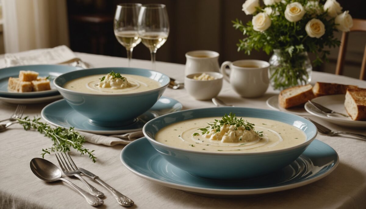 Délicieux velouté de panais rehaussé d’une onctueuse crème au bleu : la recette gourmande à tester absolument