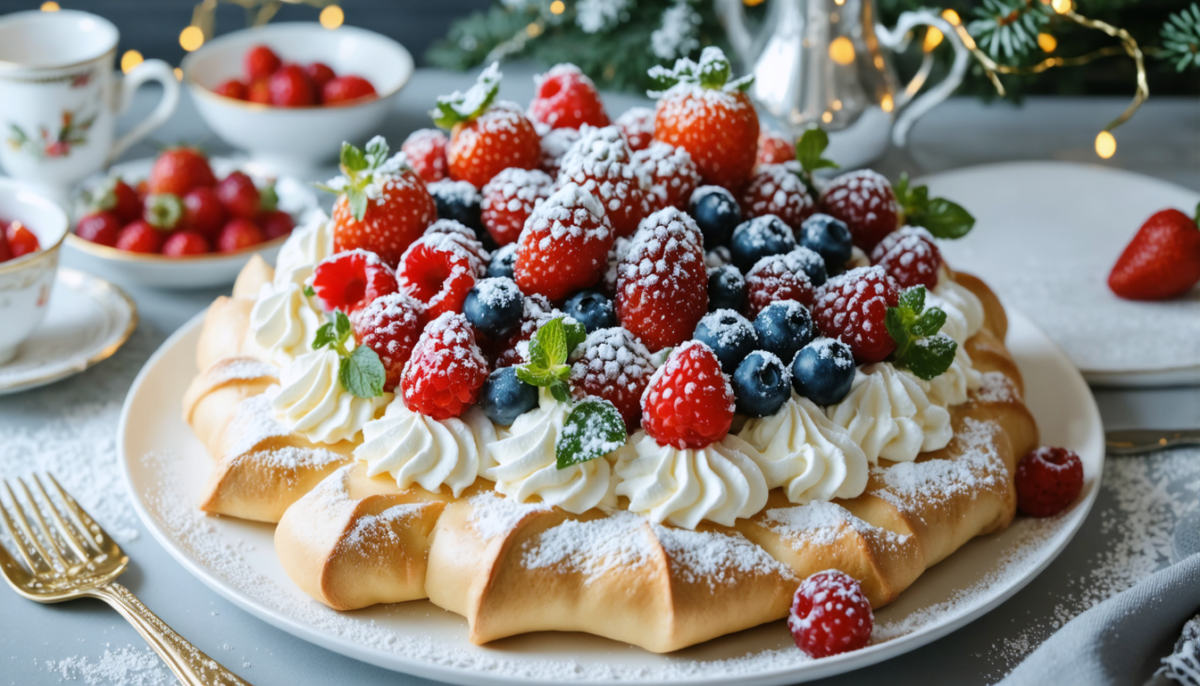 découvrez notre pavlova légère, un dessert fruité et frais parfait pour égayer vos journées d'hiver avec douceur et légèreté.