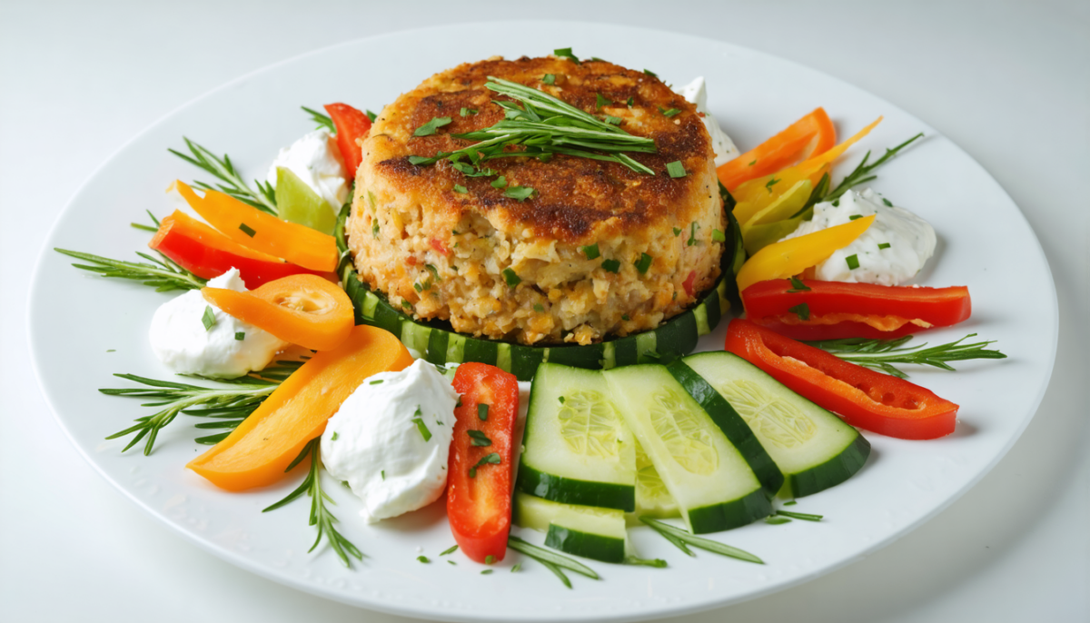 découvrez notre recette de cake salé au thon, légumes croquants et chèvre frais, un délice frais parfait pour un repas savoureux et équilibré.