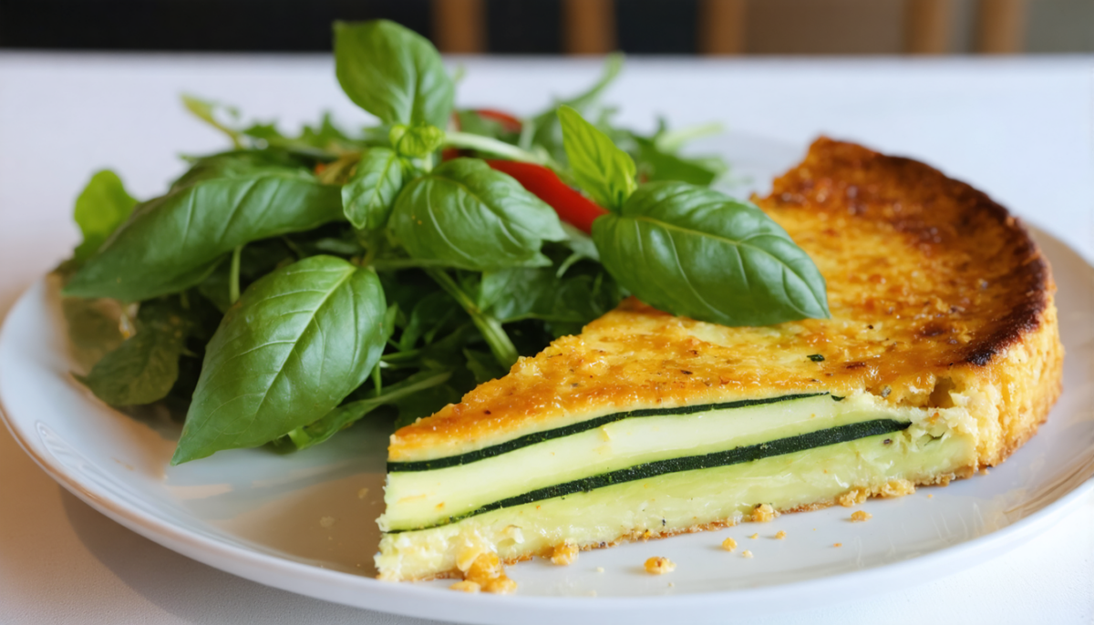 découvrez notre recette facile et légère de flan de courgettes au parmesan et basilic, parfaite pour un repas savoureux et sain.