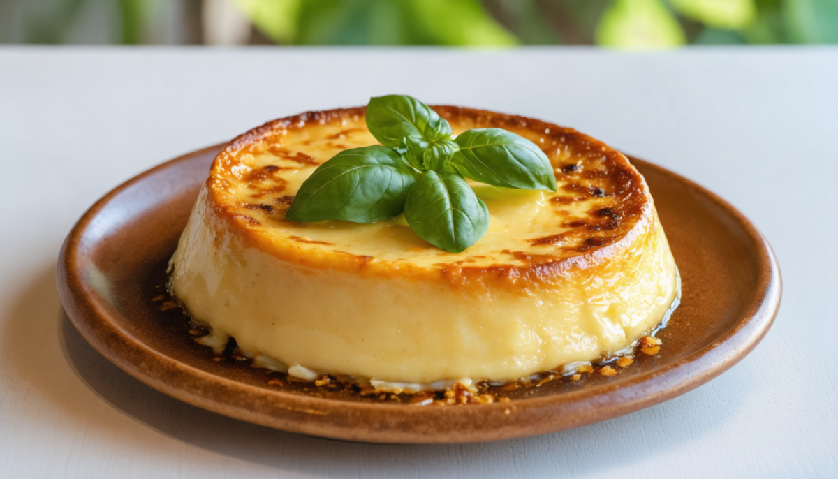 découvrez notre recette facile et légère de flan de courgettes au parmesan et basilic, un plat savoureux parfait pour toutes les occasions.