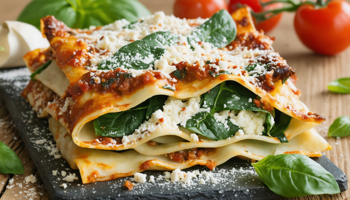 découvrez notre recette de lasagnes aux épinards et ricotta, une préparation végétarienne fondante et savoureuse qui ravira vos papilles à chaque bouchée.