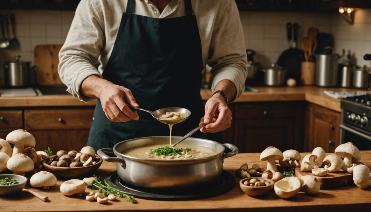 Velouté de champignons : une recette simple pour un plaisir gustatif exquis