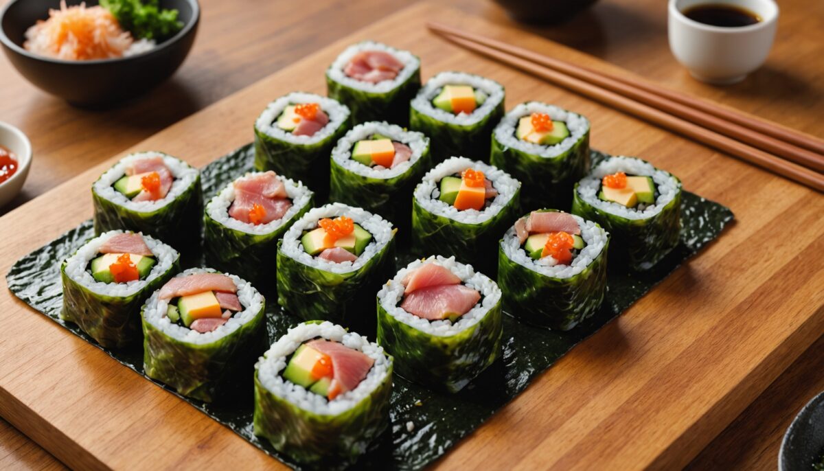 Délicieux makis gourmands au fromage fondant et jambon cru savoureux : la recette facile à réaliser