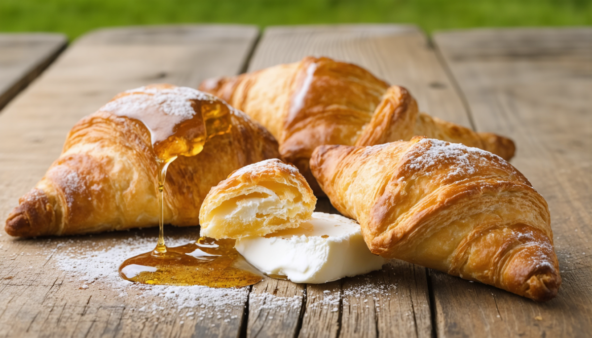 découvrez notre recette savoureuse de délices feuilletés au chèvre frais nappés de miel, une combinaison parfaite pour un apéritif gourmand et raffiné.