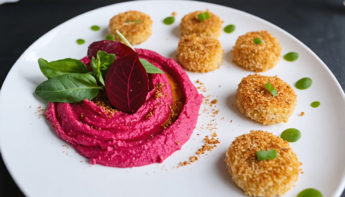 découvrez notre recette gourmande de houmous de betterave au chèvre, alliant douceur et croquant pour une entrée saine et savoureuse.