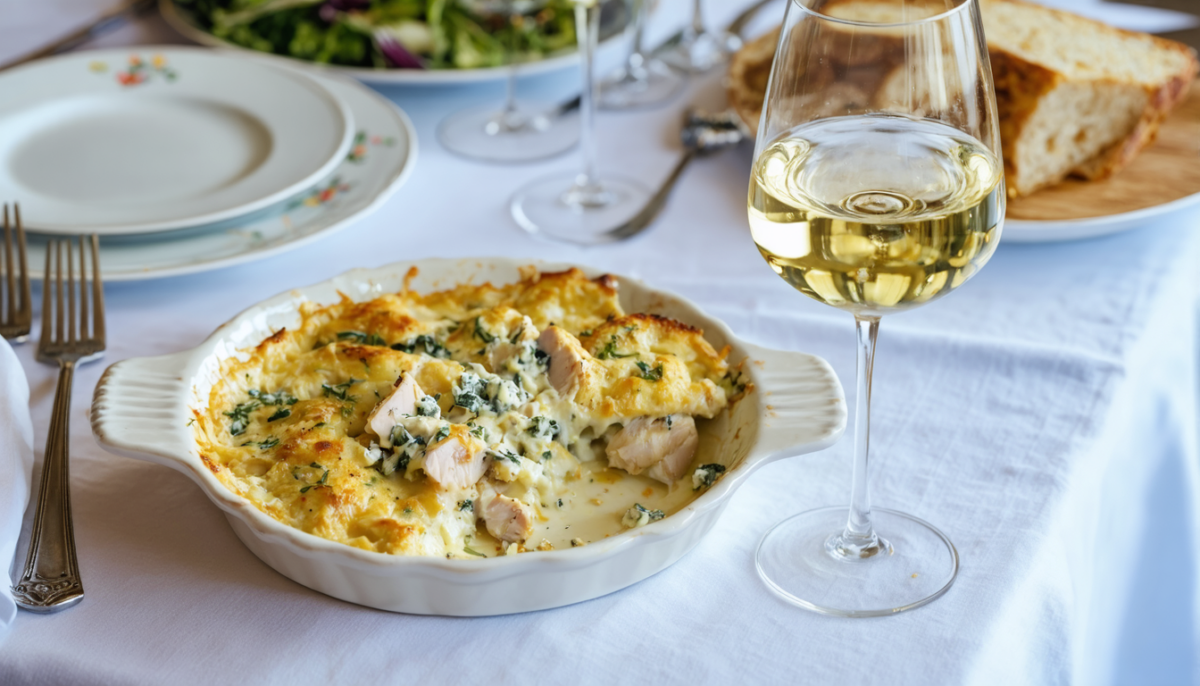 découvrez notre recette simple et gourmande de gratin au poulet et fromage bleu, un délice fondant parfait pour un repas réconfortant et savoureux.