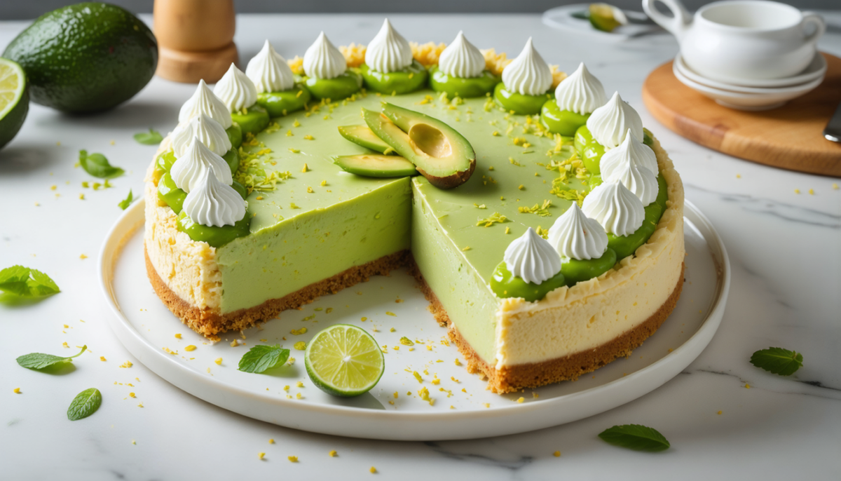 découvrez notre recette facile et gourmande de cheesecake à l'avocat, une alliance parfaite de fraîcheur et de crémeux au fromage frais pour un dessert sain et savoureux.