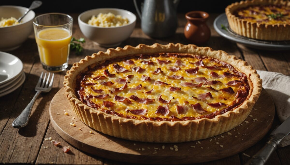 Délicieuse quiche aux lardons et Parmesan : une recette simple pour un repas gourmand
