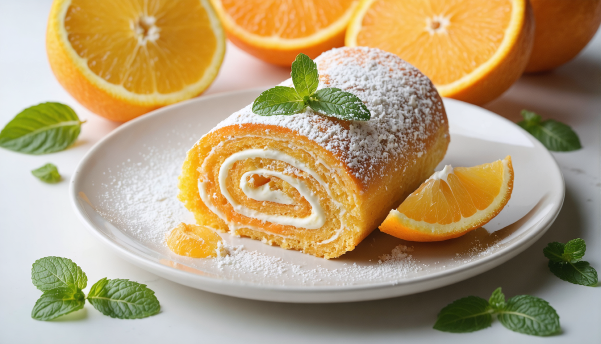 découvrez notre recette légère et savoureuse du délice roulé à l’orange, parfait pour une pause gourmande pleine de fraîcheur et de douceur.