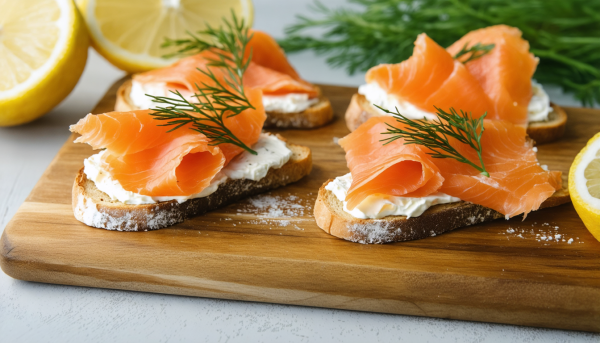 découvrez notre recette facile et gourmande de toasts au fromage frais et saumon fumé, parfaite pour un apéritif raffiné ou une entrée légère.
