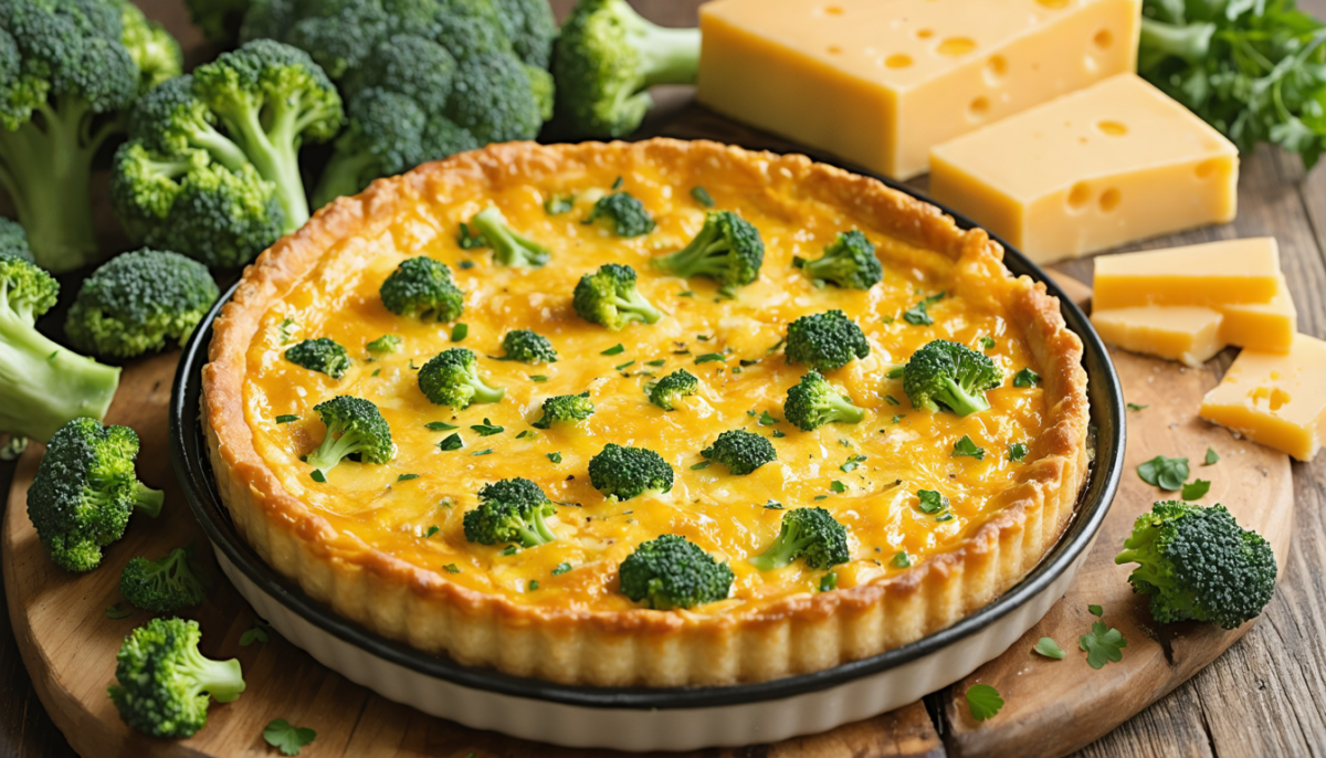 découvrez notre recette gourmande de flan au brocoli et cheddar, un délice fondant parfait pour un repas savoureux et original. facile à préparer et délicieux à déguster !
