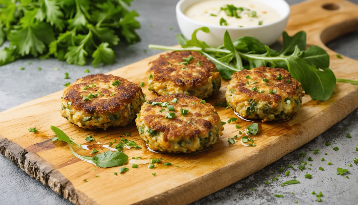 savourez nos galettes de légumes croustillantes garnies de fromage italien fondant, une explosion de saveurs et de textures pour un repas gourmand et léger.