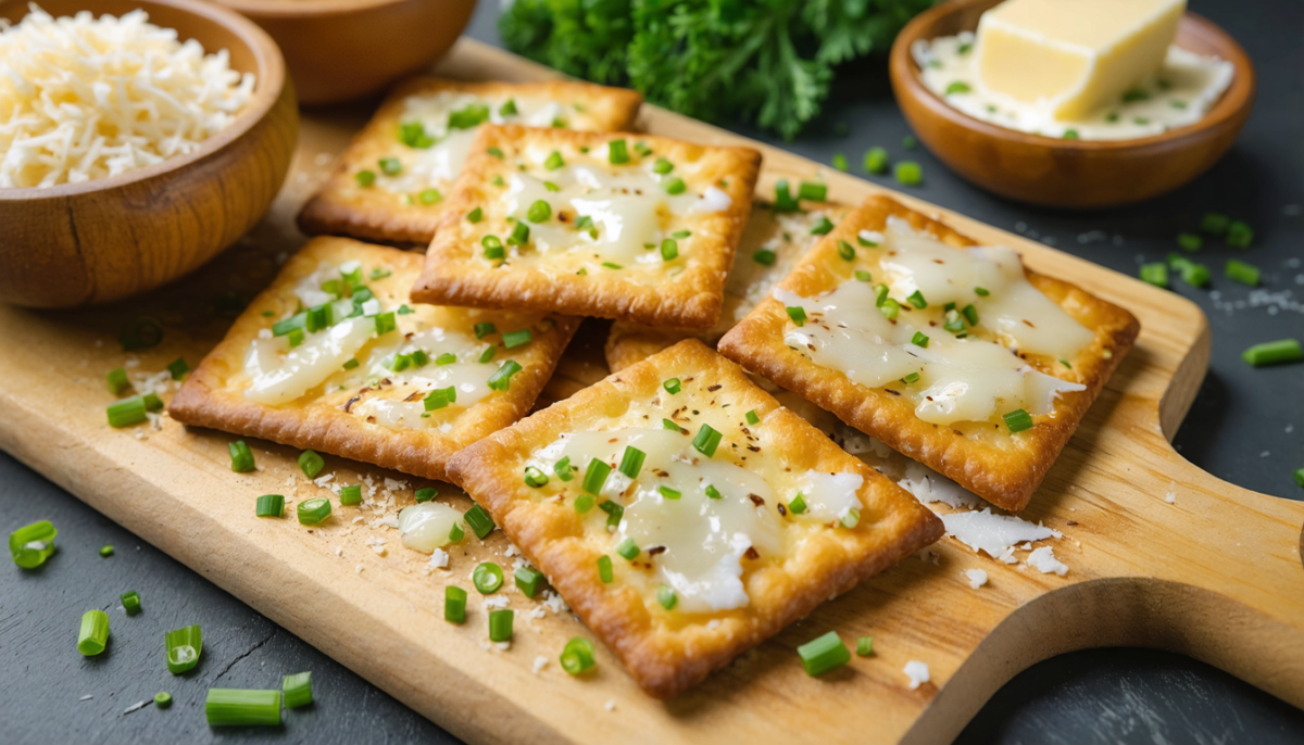 découvrez notre recette facile et savoureuse de crackers maison au fromage et ciboulette, parfaits pour un apéritif gourmand et fait maison.