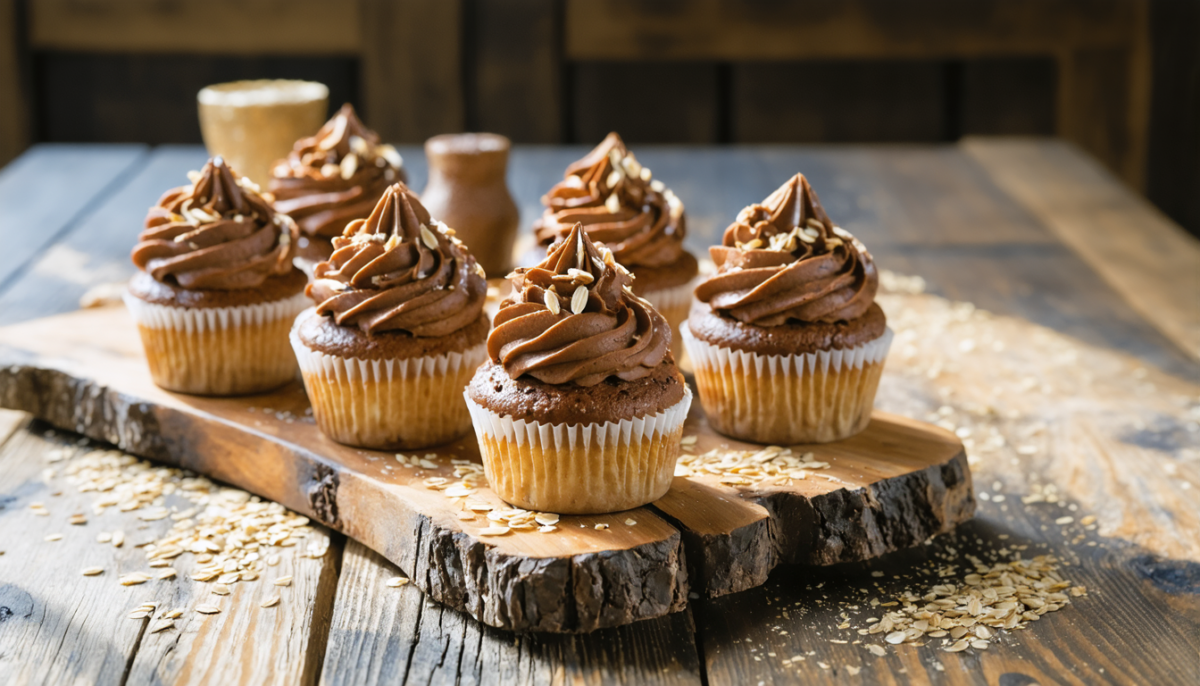 découvrez notre recette saine et rustique de cupcakes légers au cacao et avoine, parfaits pour une gourmandise nutritive et savoureuse.