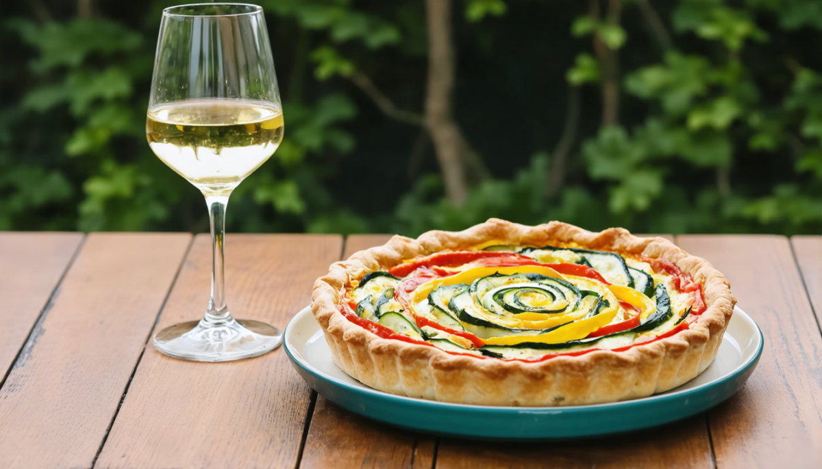 découvrez la quiche légère en spirales, un délice végétarien savoureux et sain à déguster sans modération. parfaite pour un repas léger et gourmand !