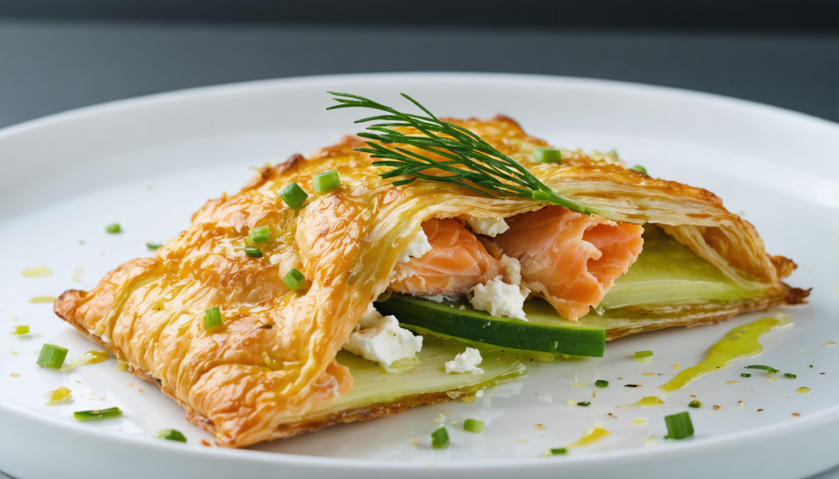 découvrez notre recette simple et savoureuse de délice croquant au saumon, poireau et chèvre, parfaite pour un repas gourmand et rapide à préparer.