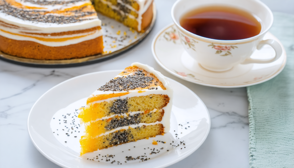 savourez un cake marbré léger et moelleux, enrichi de graines de chia nutritives pour une touche saine et gourmande à chaque bouchée.
