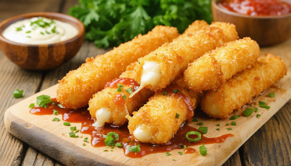 découvrez notre recette facile et gourmande de mozzarella sticks pour un cœur fondant et une croûte croustillante, idéale pour un apéritif réussi.