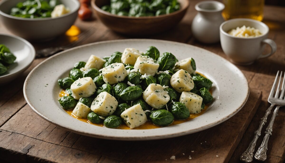 Délicieux gnocchis aux épinards et fromage frais : une recette simple à réaliser