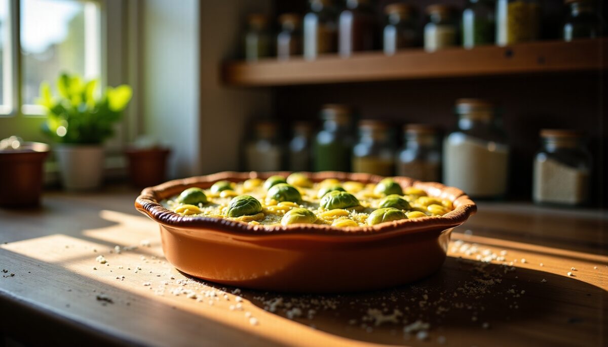 Clafoutis léger et savoureux aux choux de Bruxelles : une recette gourmande et saine
