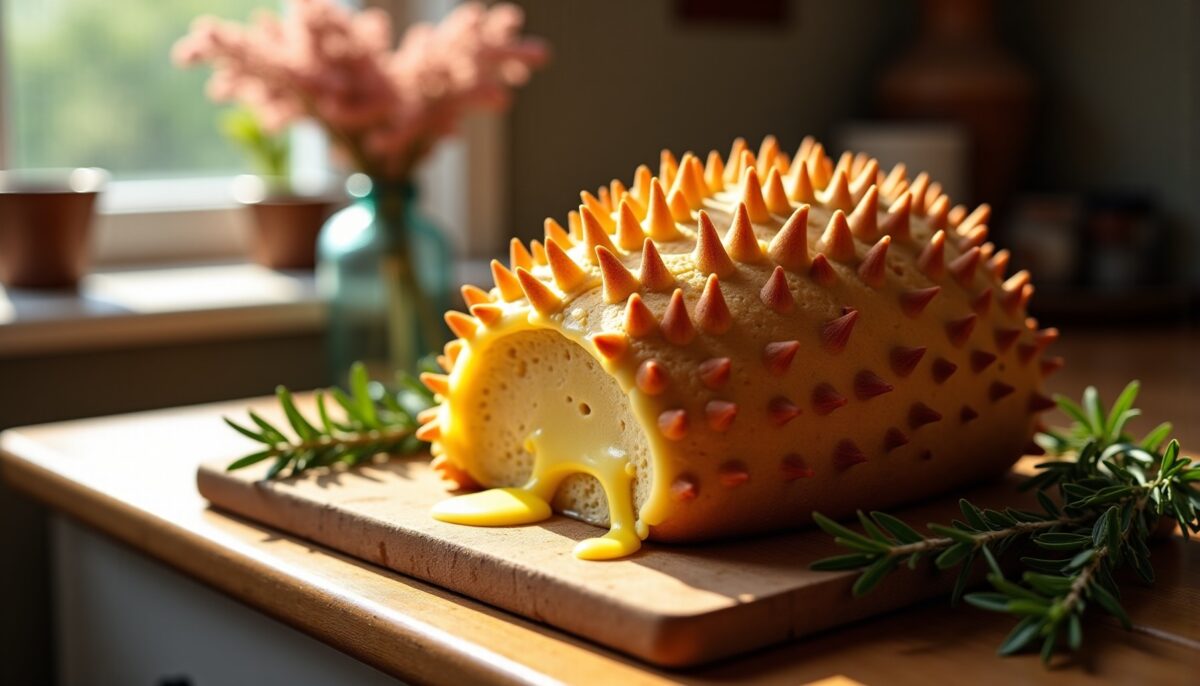 Délice Croustillant : Pain Hérisson Garni au Fromage à Raclette Fondant