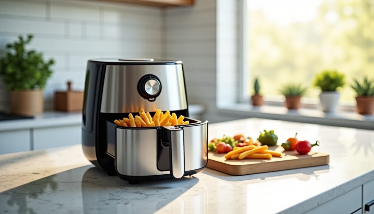 Friteuse XXL à Air Double Compartiment de 12 Litres : Le Duo Parfait pour des Cuissons Rapides et Simples
