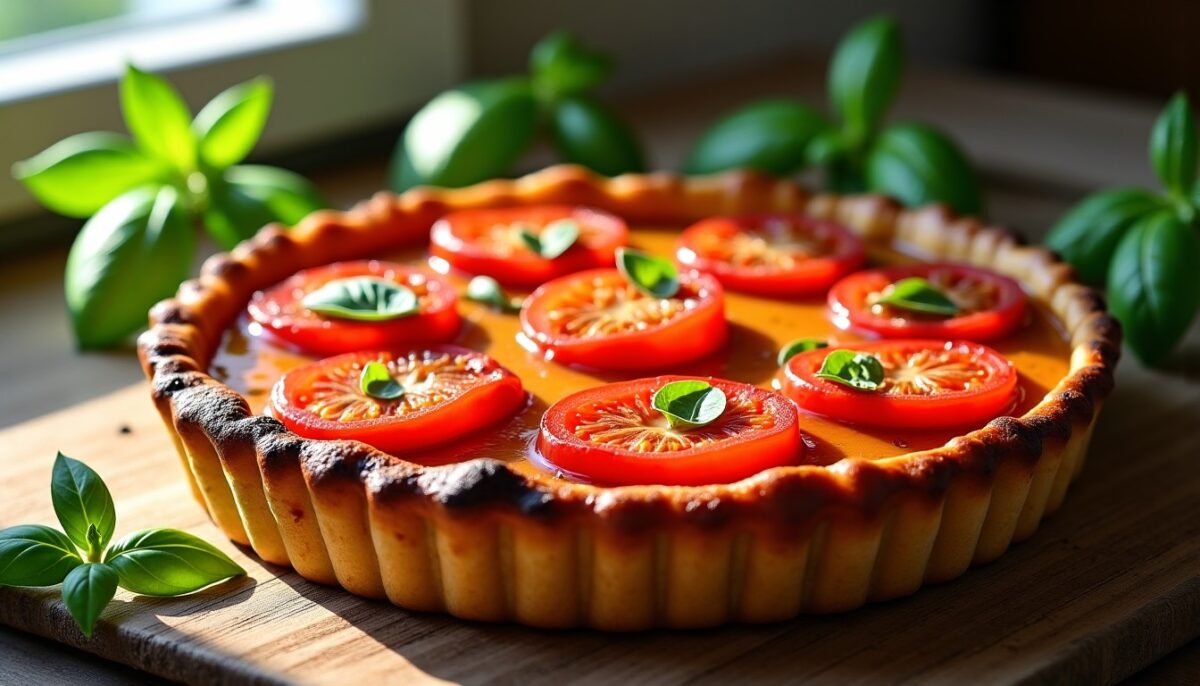 Délice Renversé : Tarte Tatin aux Tomates Caramélisées