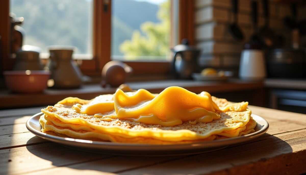 Délice des Alpes : Crêpes Savoyardes Fondantes au Fromage à Raclette