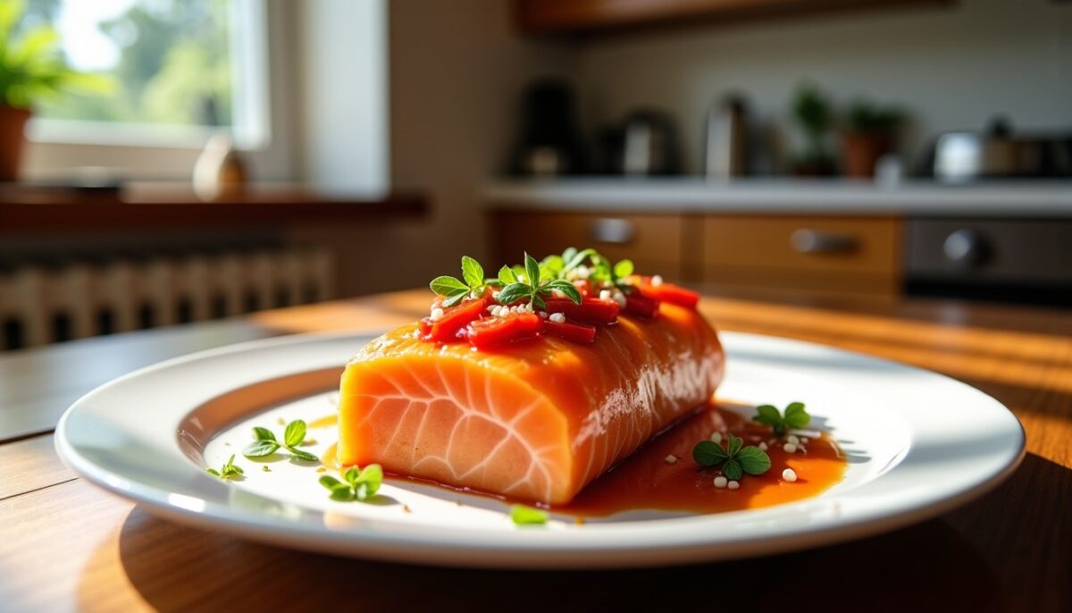 Délice léger : Pain de saumon à l’échalote et concentré de tomate, une recette simple et savoureuse