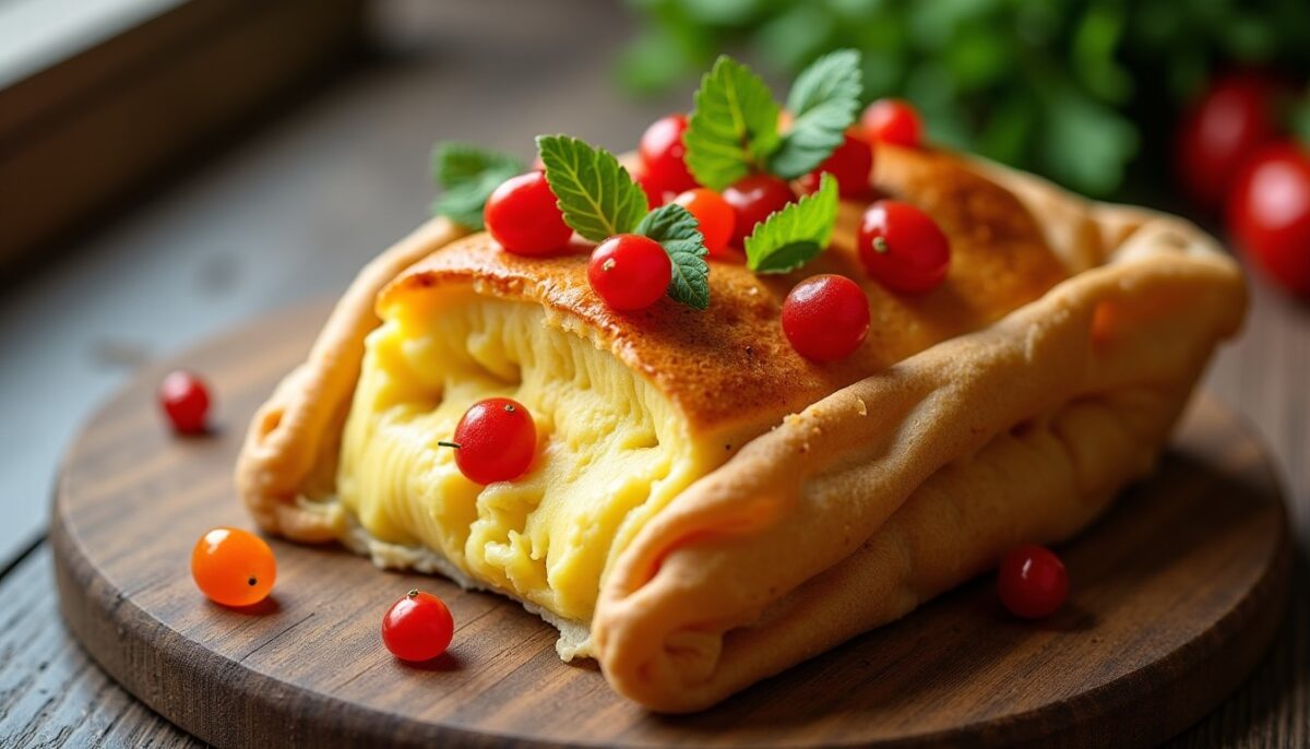 Cabillaud en papillote gourmand au fromage fondant et poivrons colorés