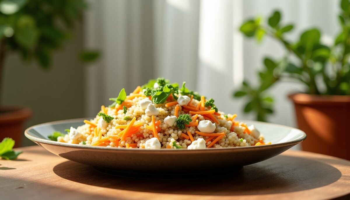 Délice de quinoa aux carottes et chèvre : une recette gourmande à découvrir