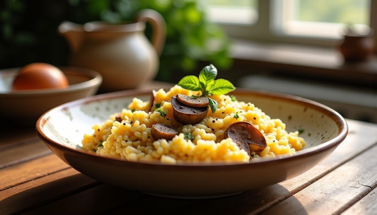 Délice onctueux : Recette savoureuse de risotto au fromage de brebis
