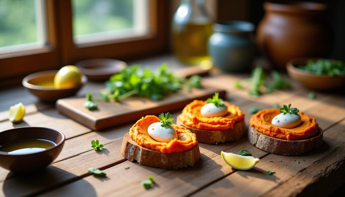 Délices sur Tartines : Houmous de Patates Douces et Fromage Frais pour une Recette Gourmande