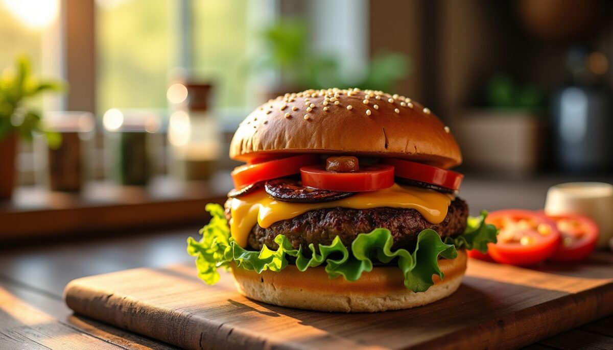 Délicieux burger maison au maroilles : la recette gourmande à tester absolument