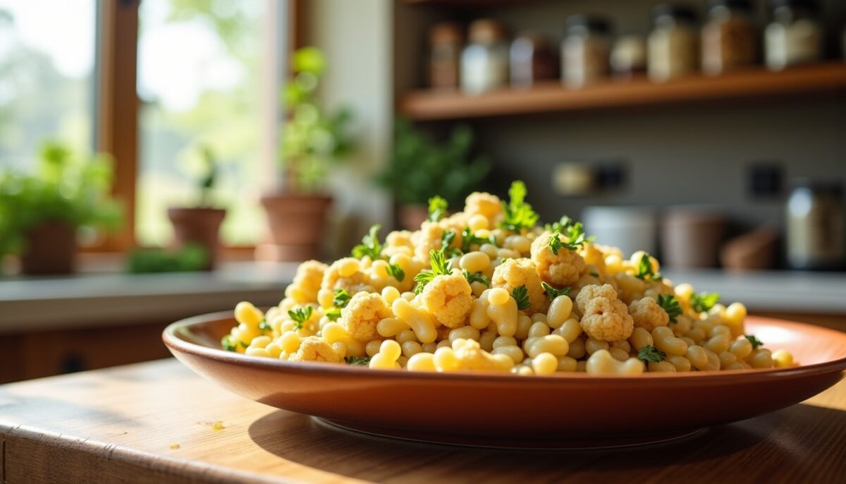 Pâtes complètes et chou-fleur : une recette minceur savoureuse et légère