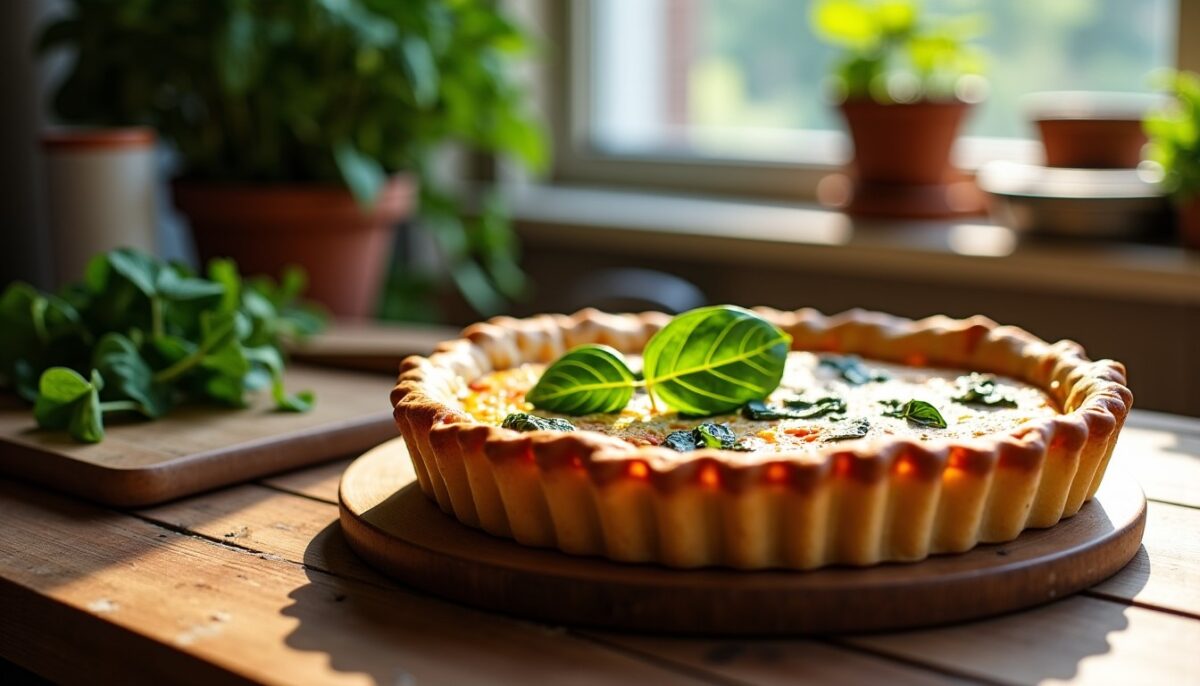 Délicieuse quiche légère au saumon et épinards : une recette fondante et savoureuse