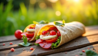 Découvrez notre recette simple et gourmande : wrap apéritif au fromage frais et tarama