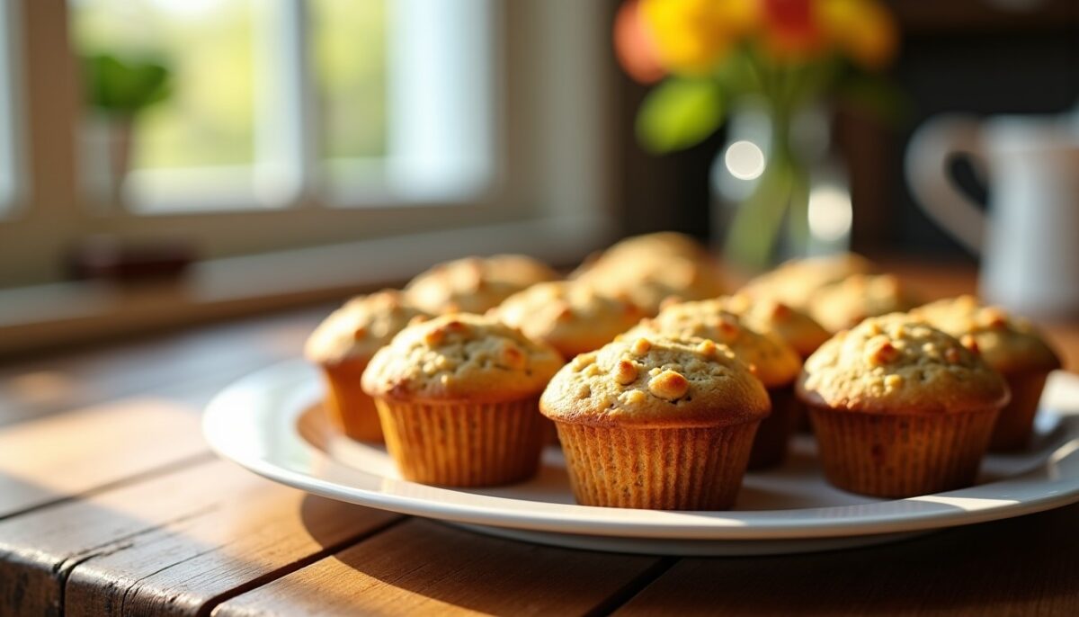 Délices légers : mini muffins à la banane, recette simple et savoureuse
