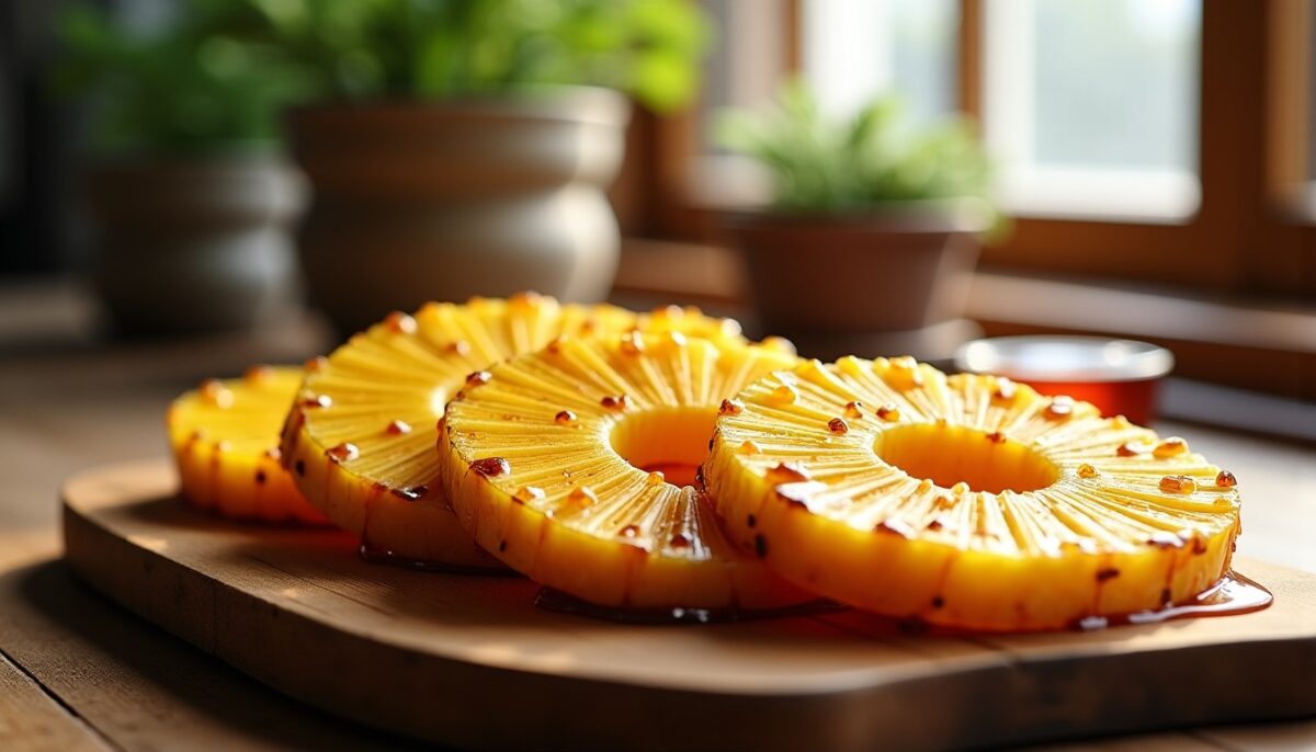 Ananas rôti au miel : un dessert gourmand et rafraîchissant à savourer